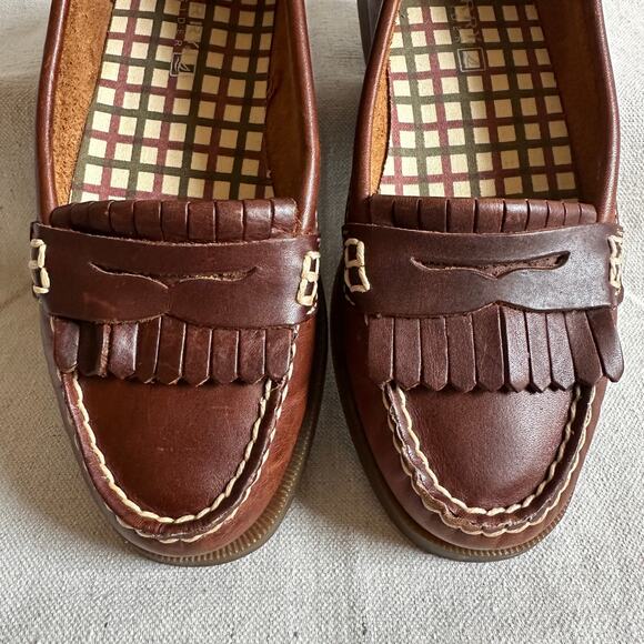 Sperry Top-Sider Avery Kiltie Brown Penny Loafer Womens Size 7 - Picture 6 of 7